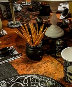 Mini Hexenkessel 12er Packung -Halloween mini hexenkessel halloween hexenkessel trick or treat koerbchen suesses oder saures geschenk kessel 19461 2