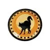 Schwarze Katze Dessert-Pappteller 2 Schwarze Katze Dessert-Pappteller -Halloween mini pappteller schwarze katze halloween geschirr katzen teller halloween dessert geschirr mini paper plate black cat 26592
