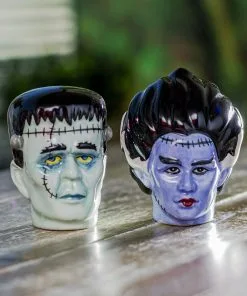 Frankenstein Pärchen Salz & Pfefferstreuer 7 Frankenstein Pärchen Salz & Pfefferstreuer -Halloween mr und mrs frankenstein salz und pfefferstreuer mr and mrs frankenstein salt and pepper shakers 51637 03