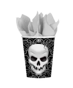 Totenkopf Pappbecher