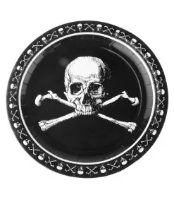 Piraten Totenschädel Pappteller