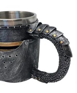 Kreuzritterhelm Krug -Halloween ritterhelm krug ritter dekoartion mittelalter deko larp dekoration medival knight jug 37026 02