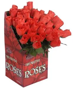 Rote Deko Rose Mit Stiel