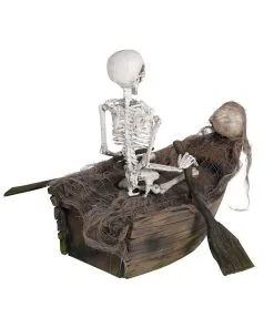 Skelett Im Boot Halloween Animatronic -Halloween ruderndes skelett im boot animatronic halloween skeleton animatronic halloween und horror deko 53957 3