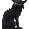 Salem Magierkatze 16,6cm -Halloween salem hexenkatze 19cm salem witch cat 19 cm halloween tischdekoration schwarze katzenfigur 51042 01