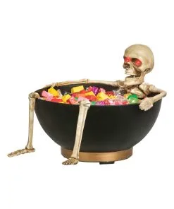 Creepy Bonbonschüssel Mit Sich Bewegendem Skelett