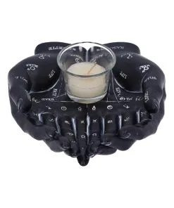 Schwarze Chiromantie-Hände Teelichthalter 11 Schwarze Chiromantie-Hände Teelichthalter -Halloween schwarze handlese haende kerzenhalter schwarze chiromantie haende teelichthalter 51059 03