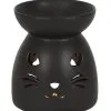 Schwarze Katze Duftöl Brenner 1 Schwarze Katze Duftöl Brenner -Halloween schwarze katze duftoel lampe black cat cut out oil burner halloween tischdeko 50804 01