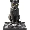 Schwarze Katze Mit Hexenbrett -Halloween schwarze katze mit ouija brett halloween gothic und wicca deko hexen dekoration spirit board cat decor 51508