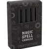 Schwarze "Schutz" Hexenkerzen 12 St. -Halloween schwarze schutz zauberkerzen black protection spell candles gothic deko 50668 01