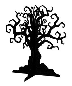 Verwunschener Baum Dekoaufsteller Schwarz