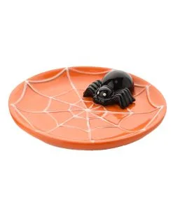Spiderweb Zubehör & Candy Teller 2er Set -Halloween spinne und spinnweben zubehoer und candy teller spider web trinket plate halloween wohnaccessoires und zubehoer 53482 2