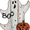 Spukender Halloween Geist Aufsteller Aus Holz 2 Spukender Halloween Geist Aufsteller Aus Holz -Halloween spooky halloween geist holz deko aufsteller spooky halloween ghost plywood easel decor 53060