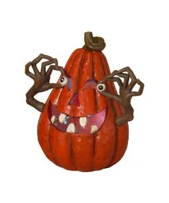 Unheimlicher Halloween Kürbis Mit Augen & Licht