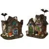 Scary Haunted House Mit LED 17cm 1 Scary Haunted House Mit LED 17cm -Halloween spooky haunted house mit led 17cm geisterhaus halloween deko spukhaus kunststein 54691