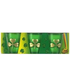 St. Patricks Day Schnapsglas Kleeblatt