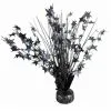 Sternen Glitter Tischaufsteller Schwarz -Halloween sternen glitter tischdeko schwarz black tinsel centerpiece and balloonweight halloween und gothic deko 39745