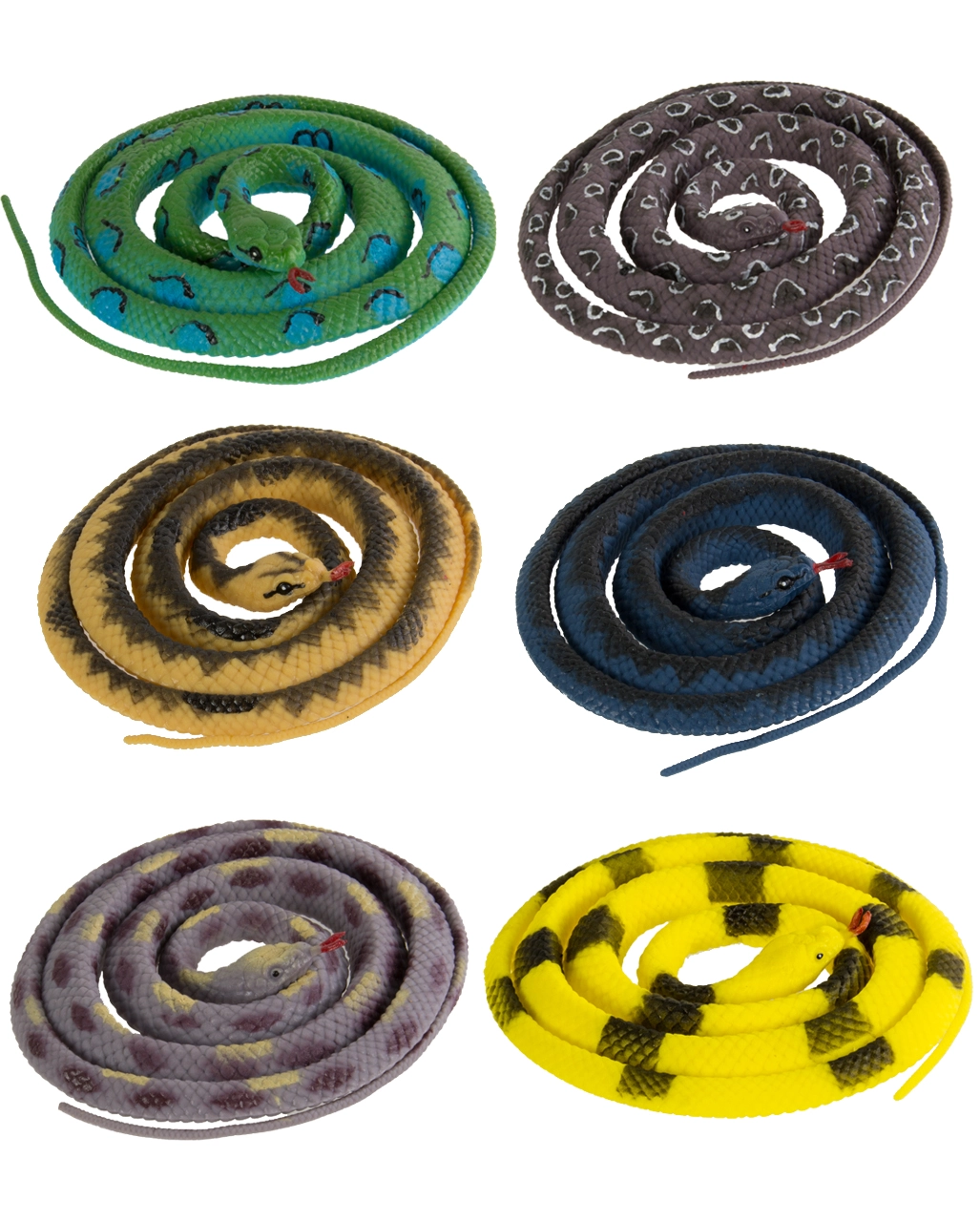 Gummi Schlange 146cm Versch. Farben 3 Gummi Schlange 146cm Versch. Farben