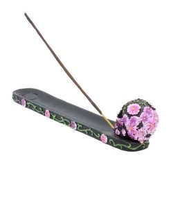 Sugar Skull Mit Blumen Räucherstäbchen Halter 11 Sugar Skull Mit Blumen Räucherstäbchen Halter -Halloween sugar skull mit flowers raeucherstaebchen halter sugar skull with flowers incense burner 50735 04