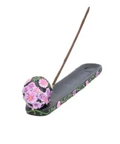 Sugar Skull Mit Blumen Räucherstäbchen Halter 12 Sugar Skull Mit Blumen Räucherstäbchen Halter -Halloween sugar skull mit flowers raeucherstaebchen halter sugar skull with flowers incense burner 50735 05