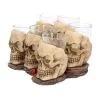 Totenschädel Schnapsglas Set 6 St. -Halloween totenkopf schnapsglas set totenschaedel schnapsglaeser skull shot glass set 50743 02