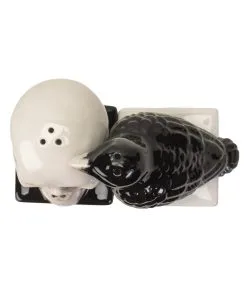 Totenschädel & Rabe Als Salz & Pfefferstreuer 12 Totenschädel & Rabe Als Salz & Pfefferstreuer -Halloween totenkopf und rabe salz und pfefferstreuer skull and raven salt and pepper shaker gothic tischdeko 54743 04