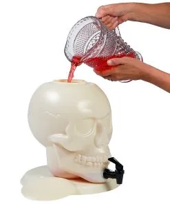 Totenkopf Getränkespender -Halloween totenkopf getraenkespender totenschaedel getraenkespender halloween tischdekoration 24306 03
