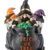 3 Hexen Am Trick Or Treat Hexenkessel 25cm -Halloween trick or treat hexen trio und hexenkessel 25cm trick or treat witchtes trio and cauldron halloween deko 54695