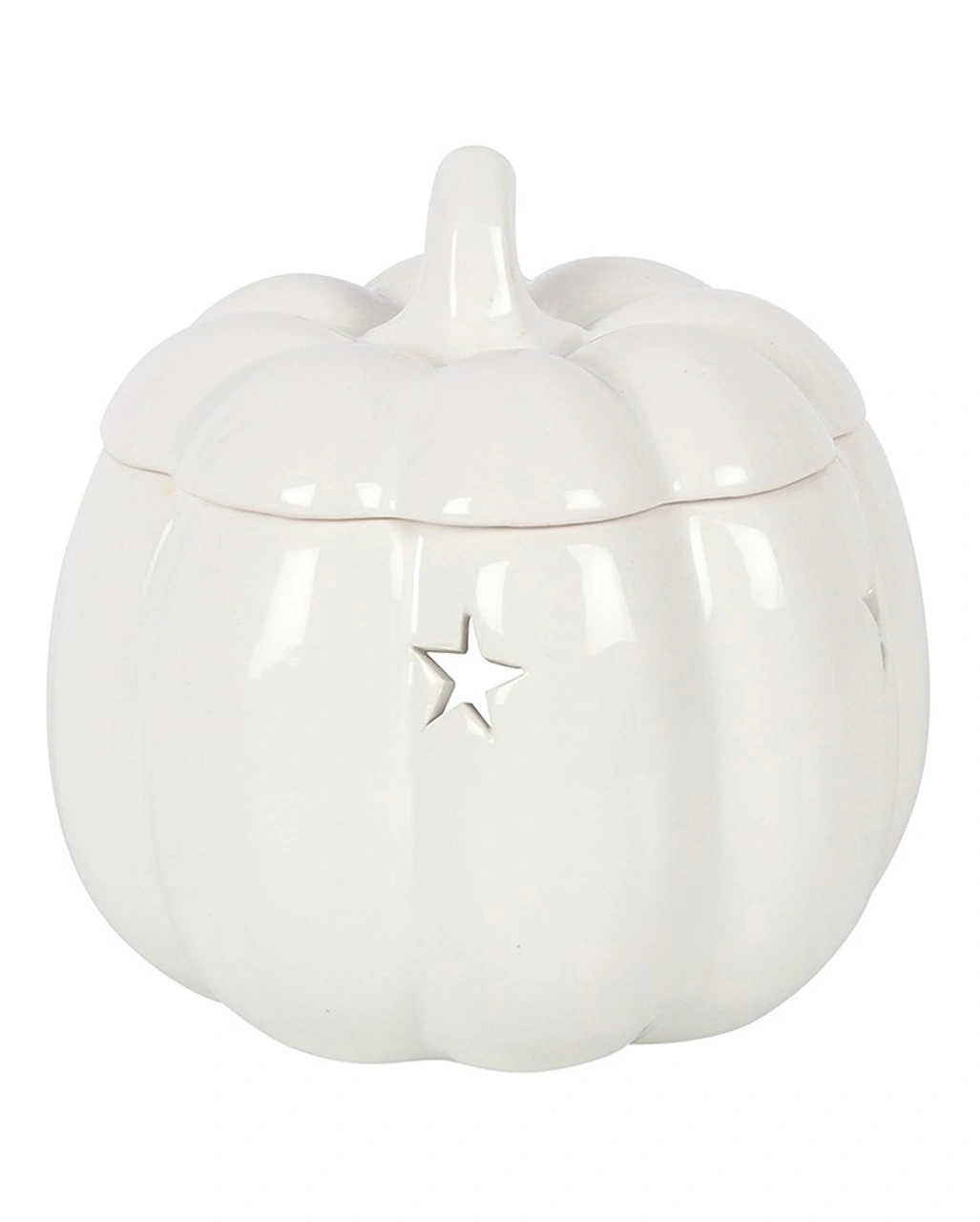 Weiße Halloween Kürbis Duftlampe 4 Weiße Halloween Kürbis Duftlampe – Bild 2